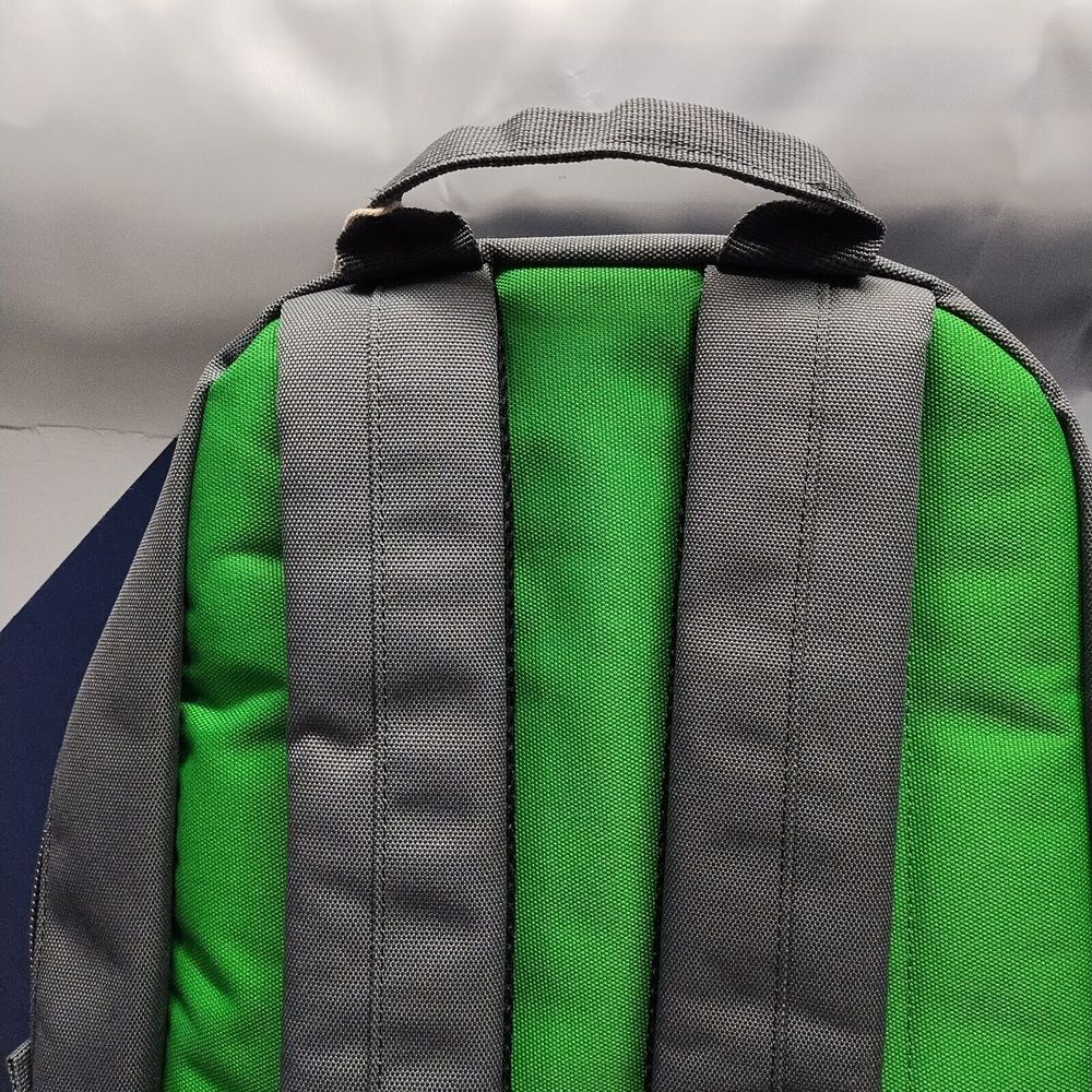 Project Karl Unisex Backpack Green Gray Canvas Adjustable Straps Water Resistant - Picture 9 of 16